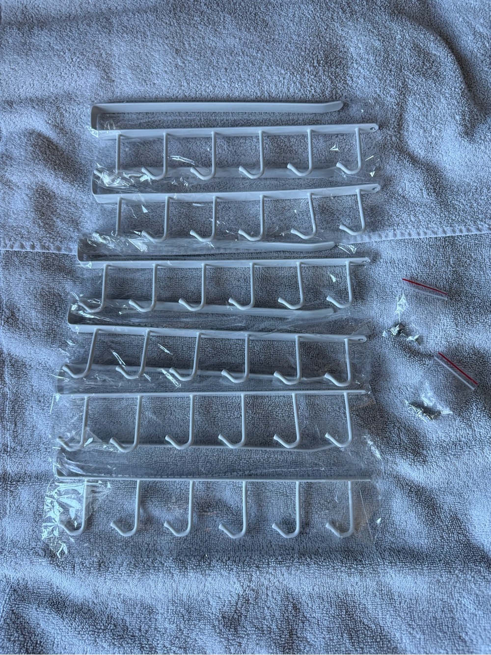 Set of 6 under cabinet mug hooks